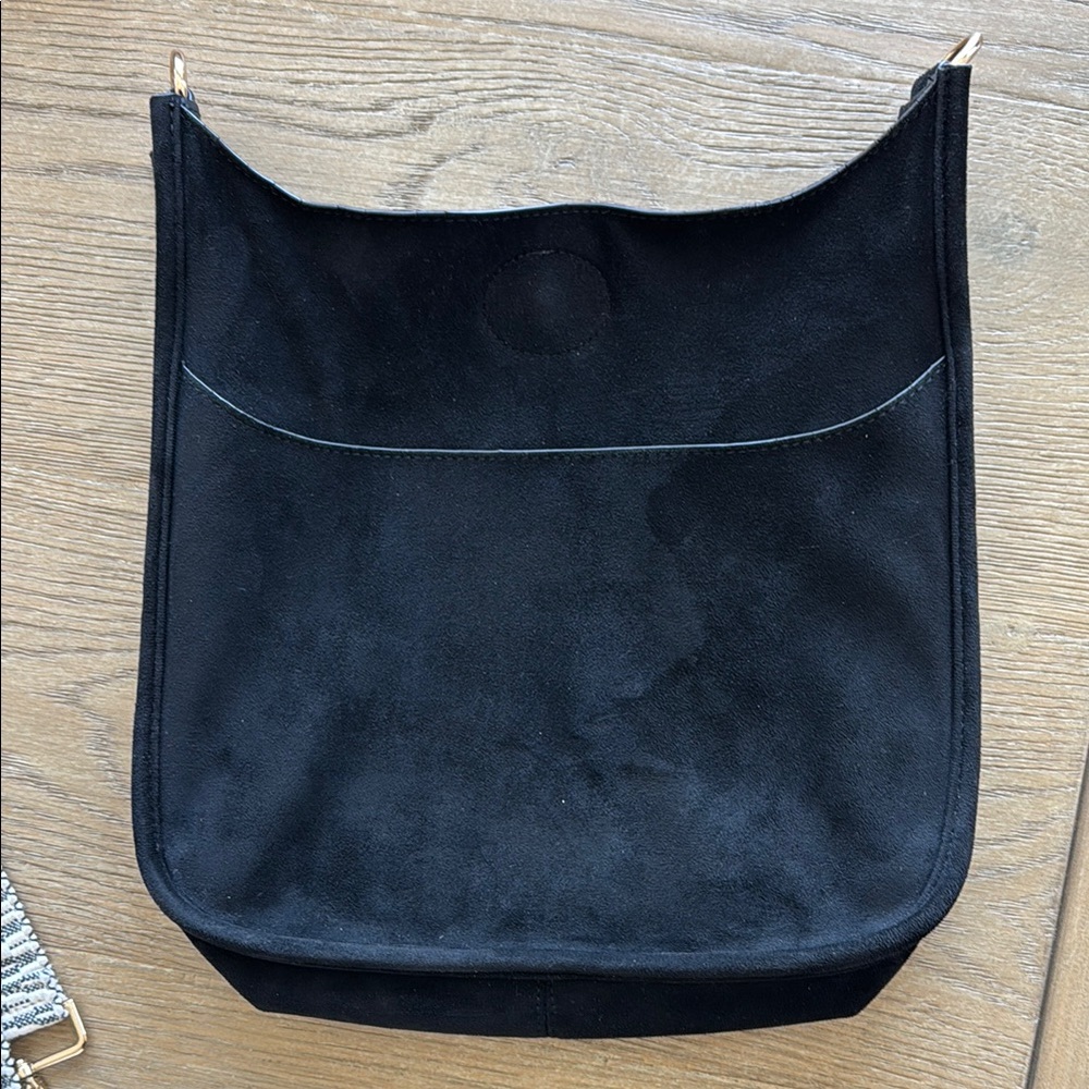 Ahdorned Classic Vegan Suede Leather Messenger Bag